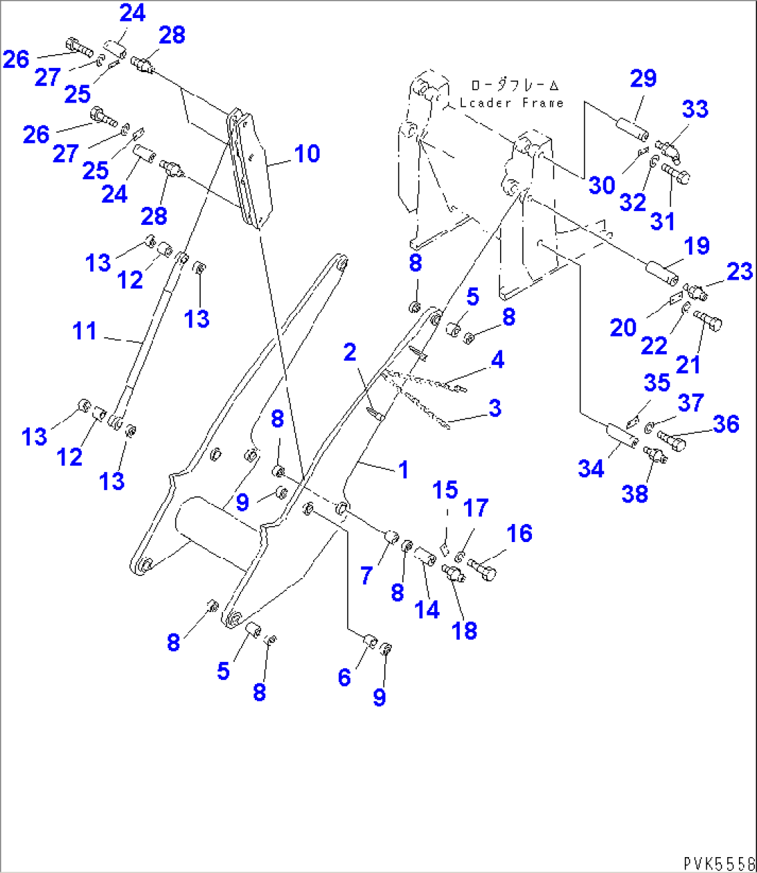 LIFT ARM AND LINKAGE (TBG SPEC.)