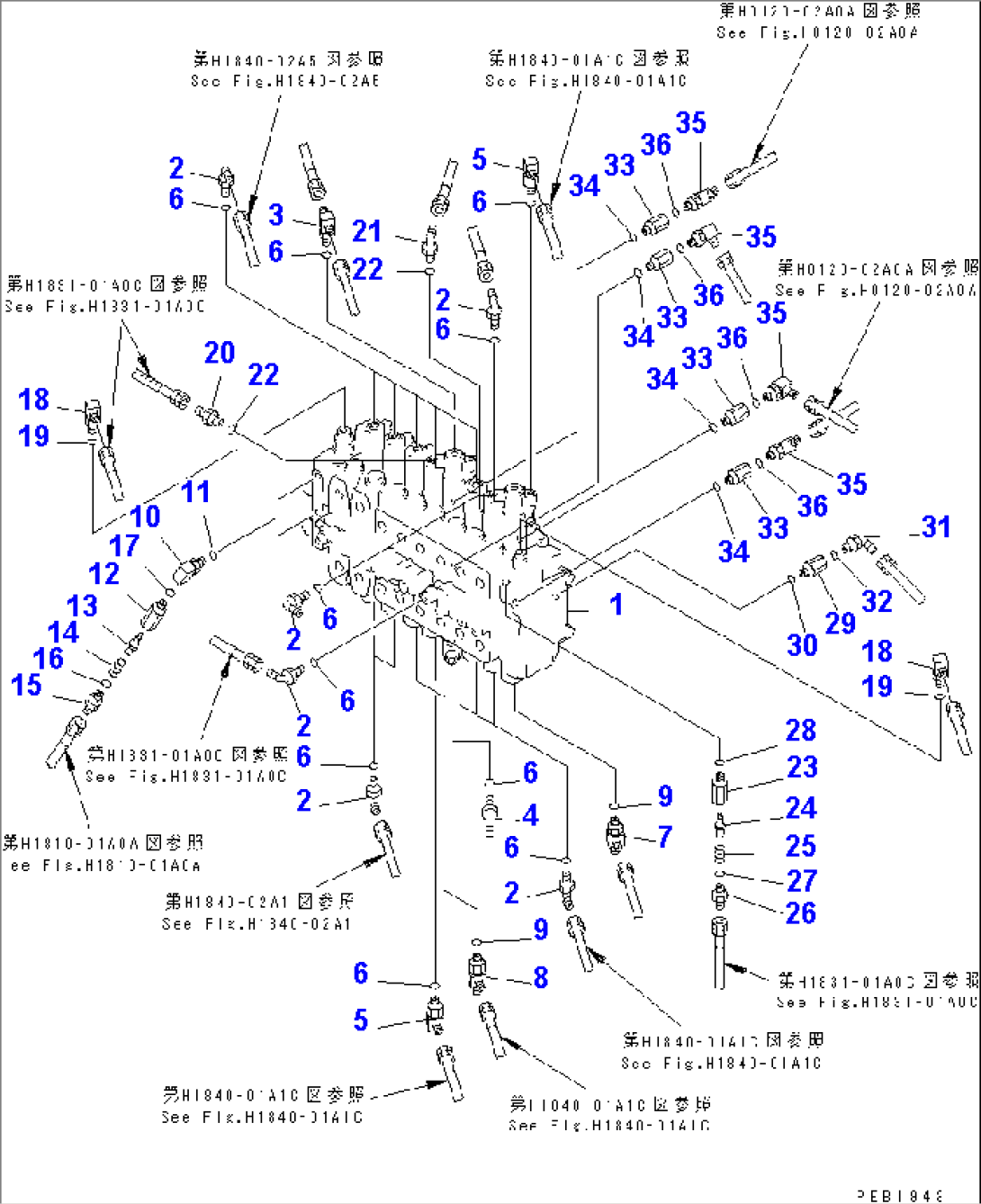 MAIN VALVE (CONNECTING PARTS) (2 ACTUATOR)(#88000-94998)
