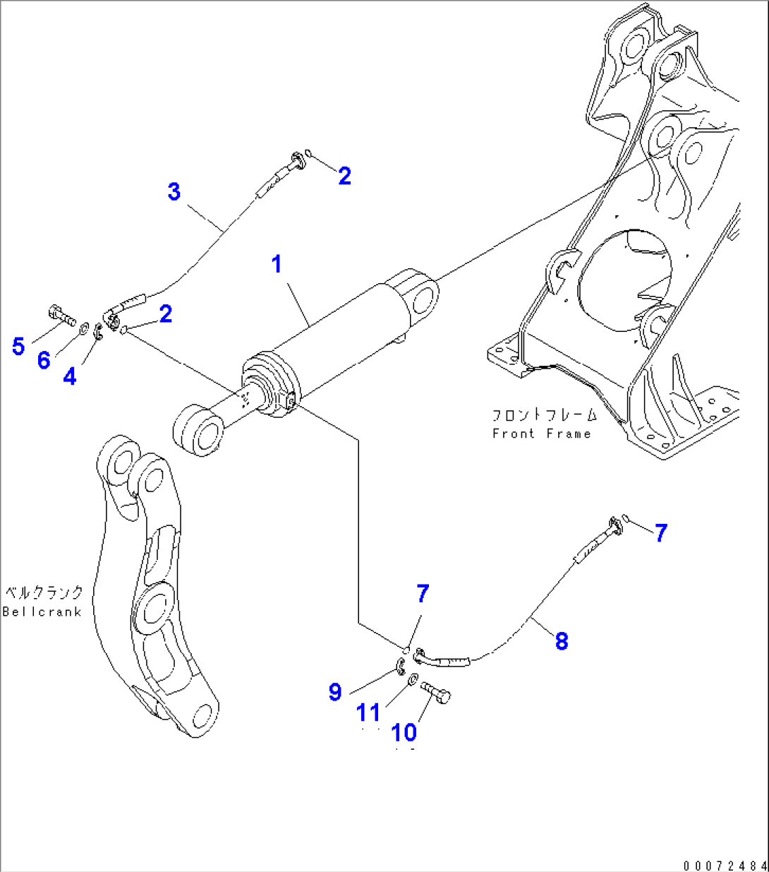 DUMP CYLINDER (-40ßC SPEC.)(#52406-)