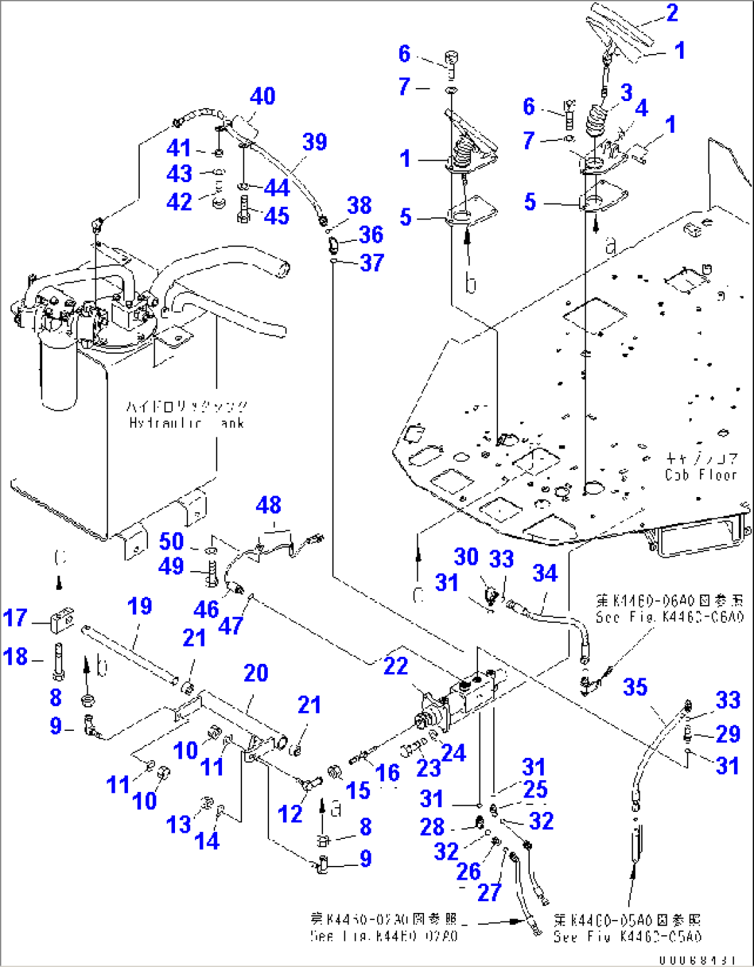 FLOOR (BRAKE PEDAL)(#70001-)