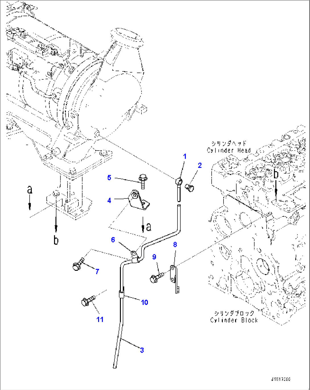 Komatsu Diesel Particulate Filter (KDPF), Drain Piping (#26600187-26644241)