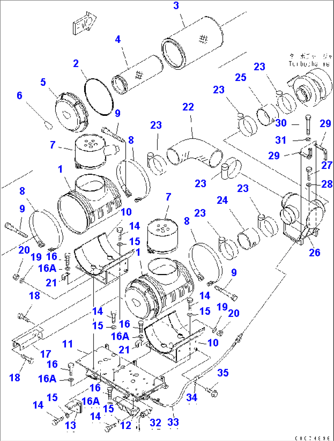 AIR CLEANER MOUNTING (WITH VEHICLE HEALTH MONITOR SYSTEM)(#310964-)