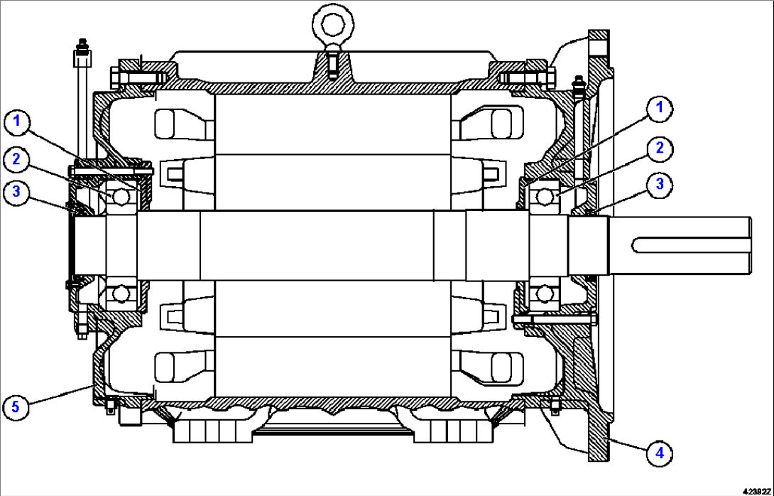 RETARDING GRID MOTOR ASSEMBLY