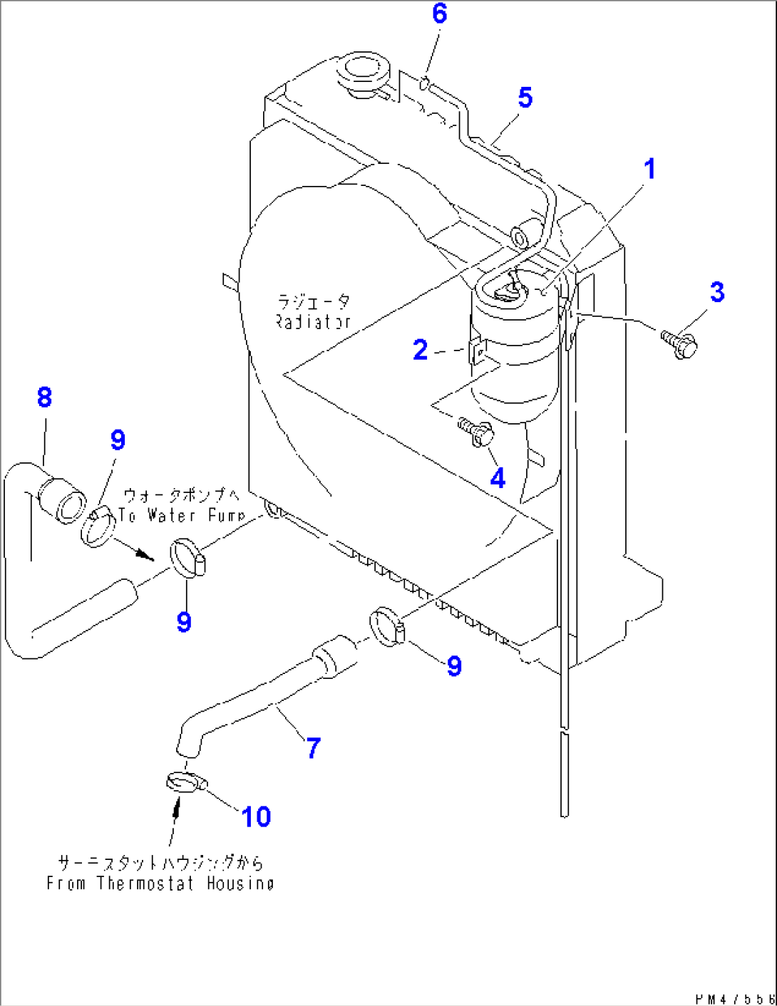 RADIATOR PIPING(#50001-)