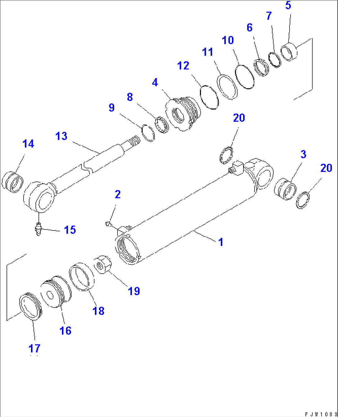 STEERING CYLINDER(#52001-)