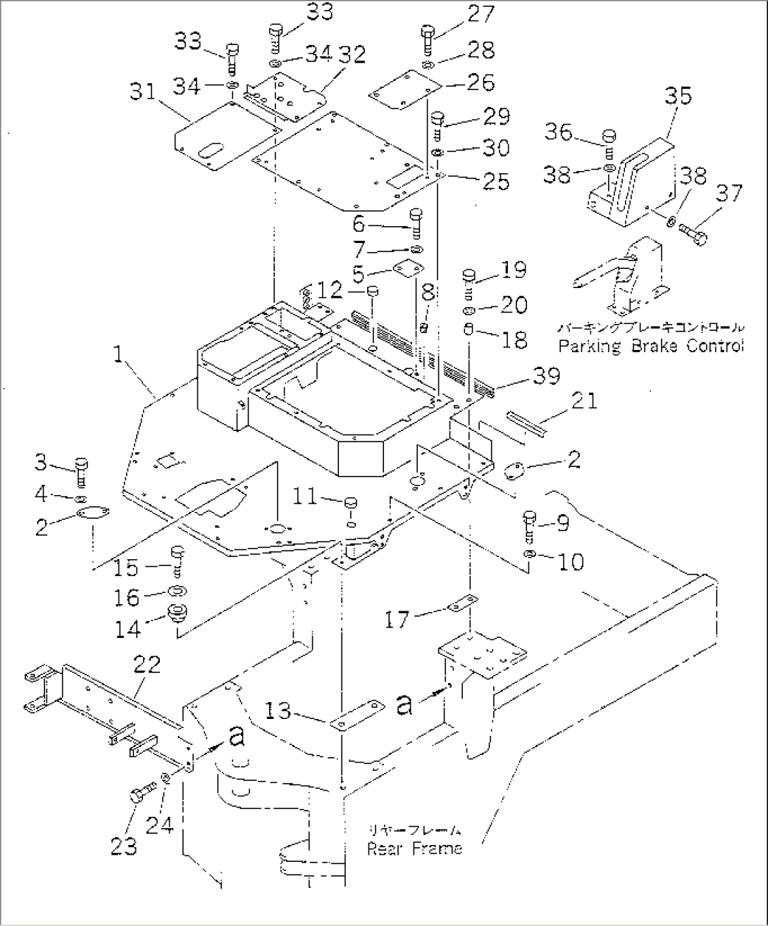 FLOOR FRAME (WITHOUT CAB)(#20001-29999)