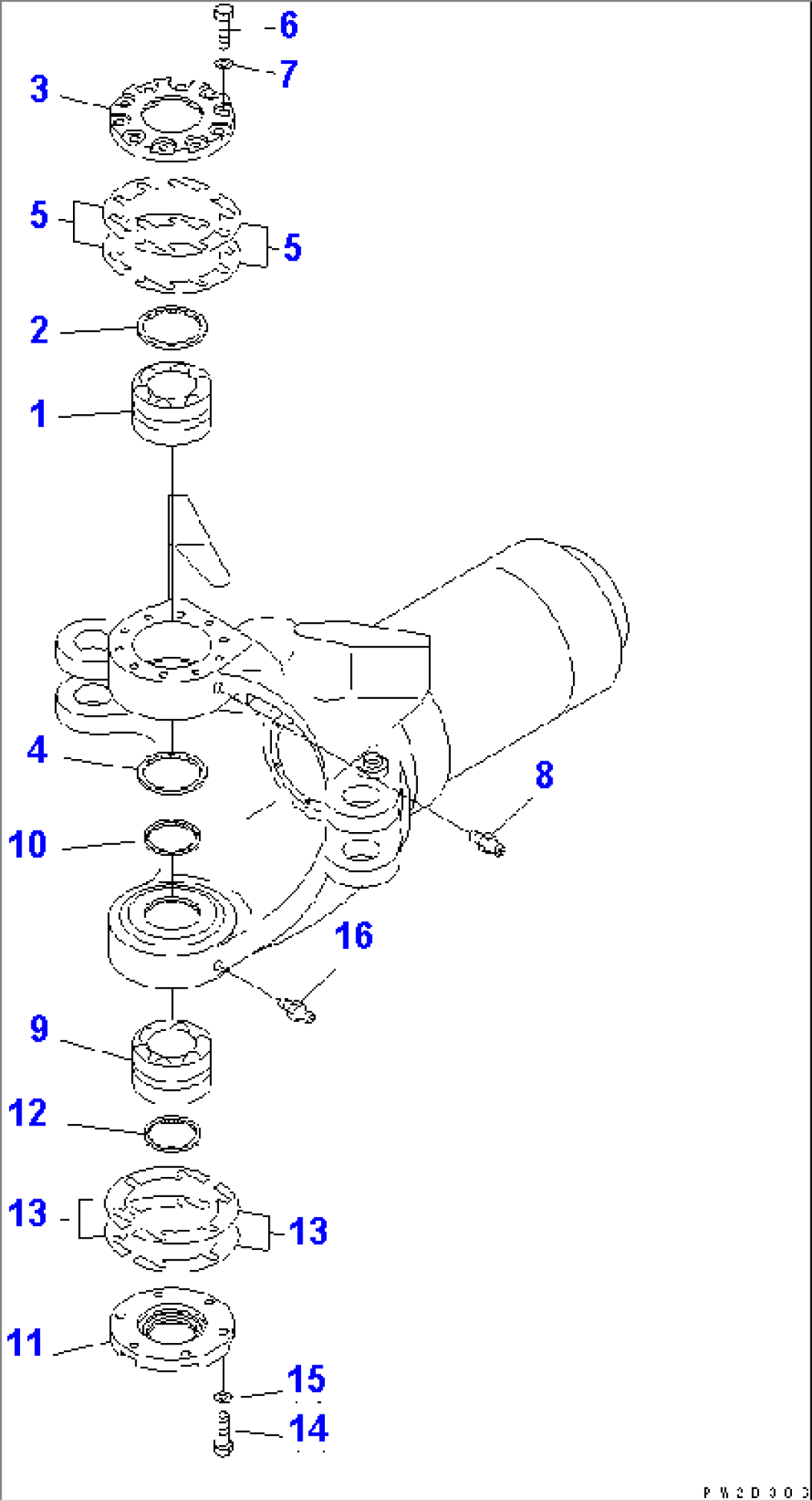 HITCH FRAME (FRONT FRAME CONNECTING PARTS)(#2001-)