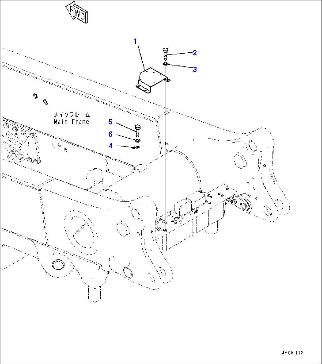 Beacon Lamp, Mounting Parts (2/2) (#8832-)