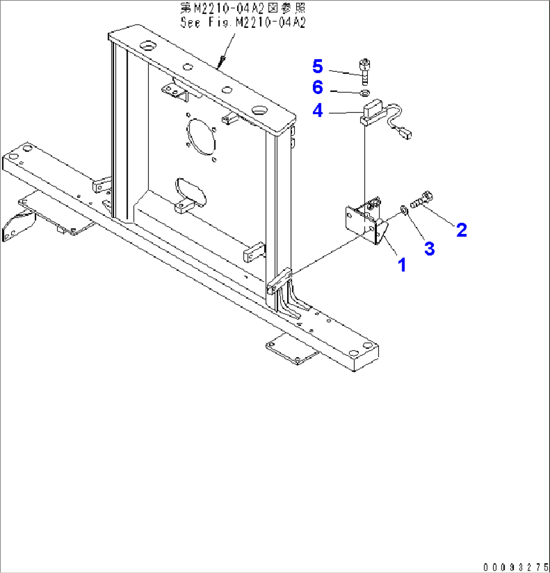 FENDER (SENSOR AND BRACKET) (COLD WEATHER (B) SPEC.)(#26076-)