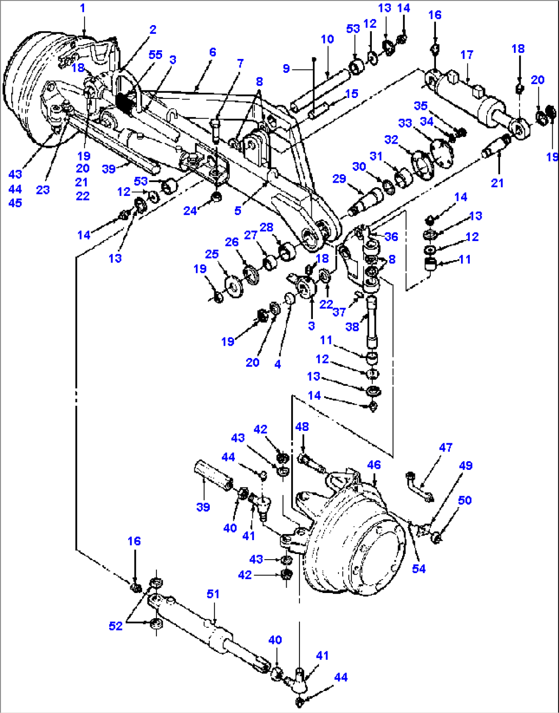 FIG. S5230-01A3 AWD FRONT AXLE - WITHOUT FRONT FENDERS