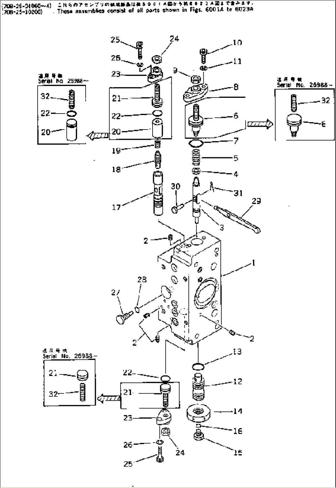 SERVO VALVE¤ REAR (2/2) (WITH 3-STAGE SELECTOR MODE OLSS)