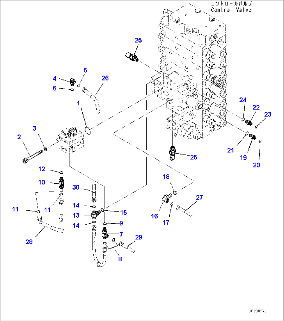 Control Valve, Connecting Parts (1/2) (#2616-)