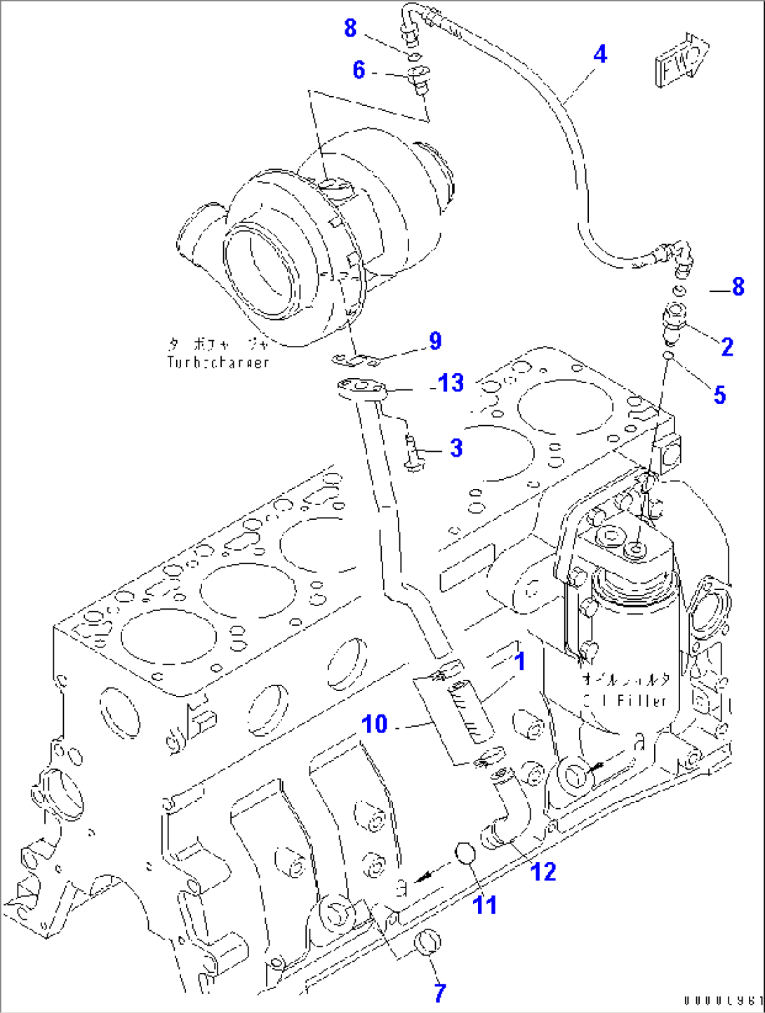 TURBOCHARGER OIL PIPING
