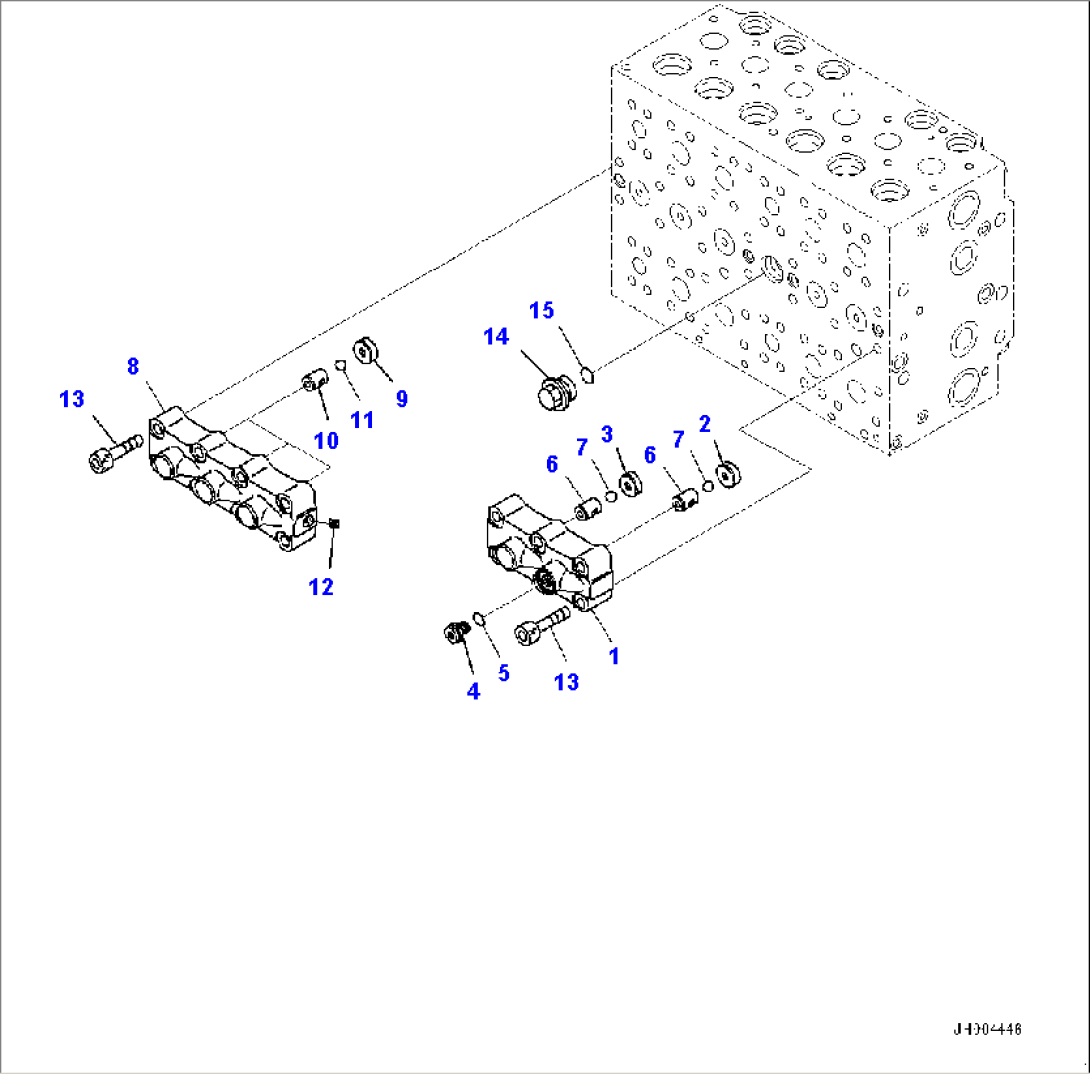 Main Control Valve, Inner Parts, Control Valve (10/21)