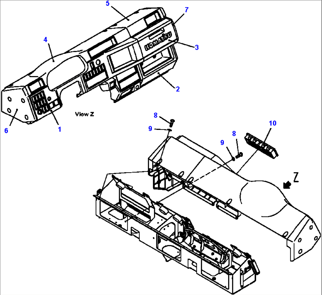 K0200-31B0 DASHBOARD COVER