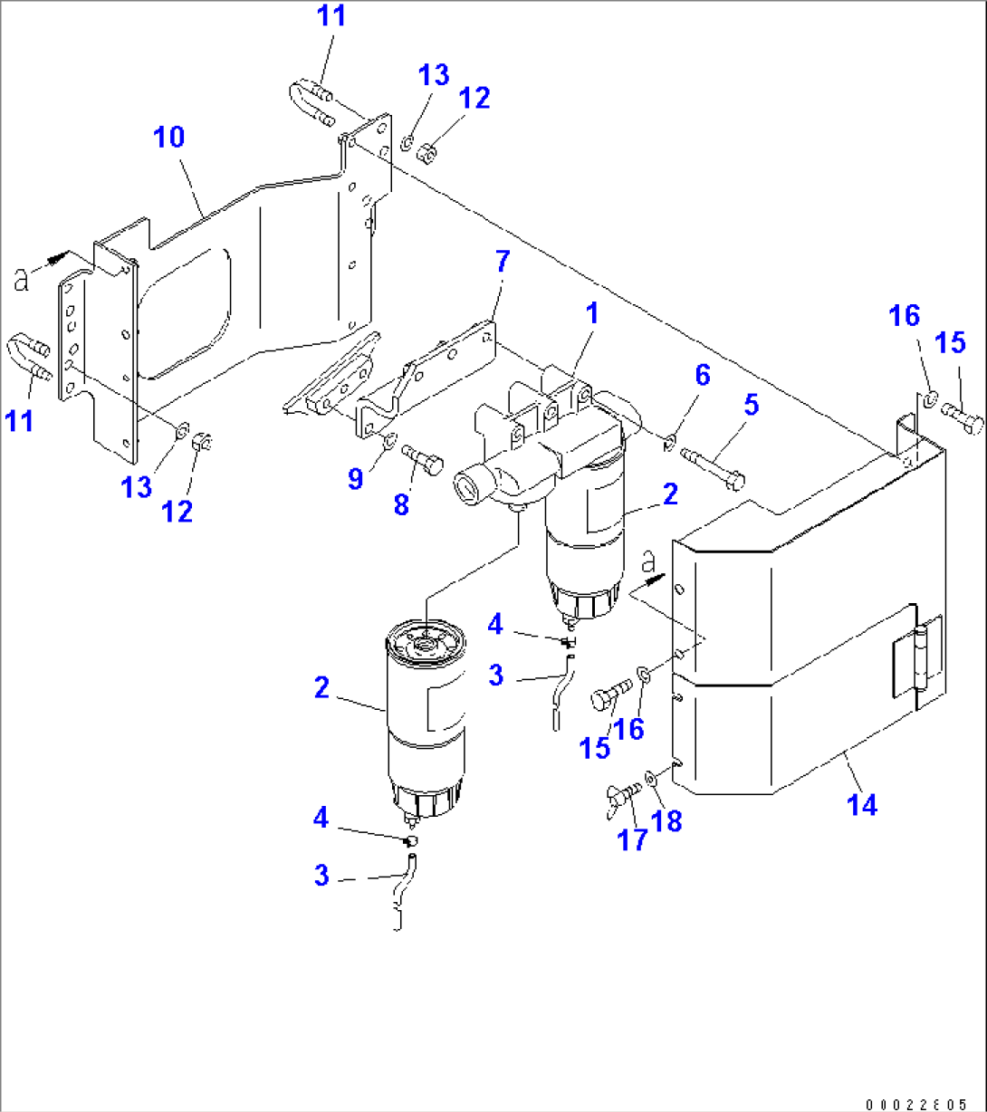 FUEL LINE (ADDITIONAL FILTER MOUNTING)