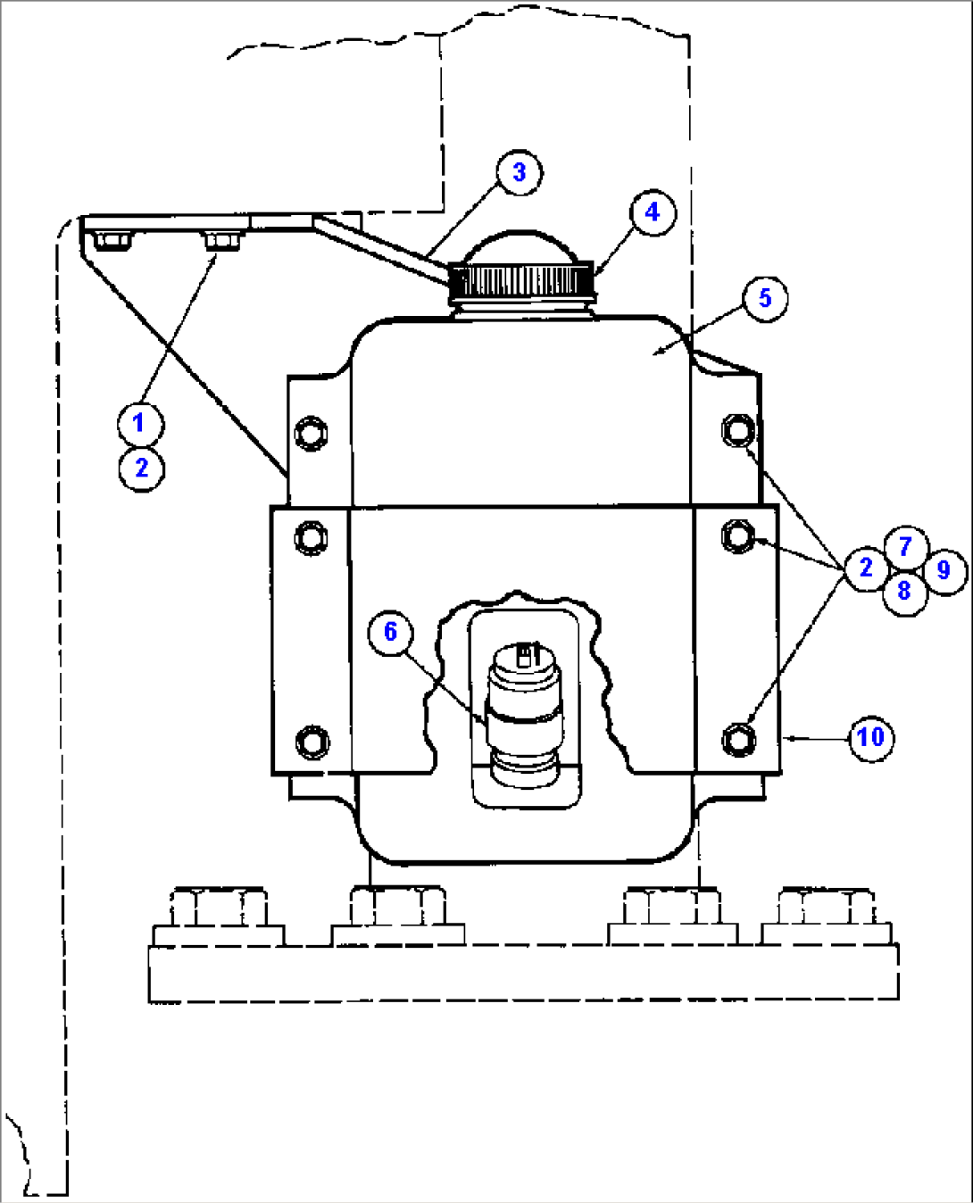 CONDENSER MOUNTING ASSEMBLY