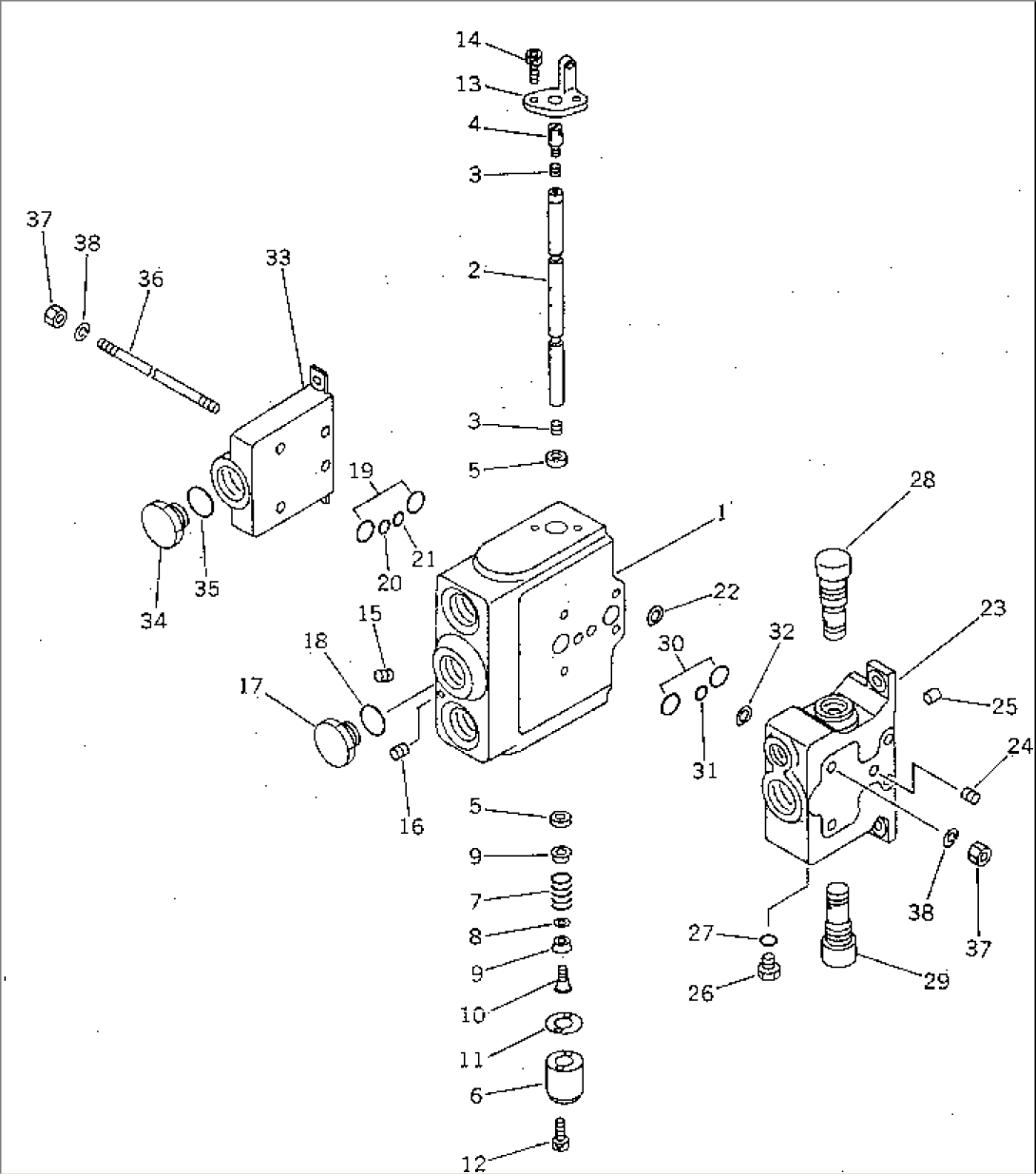HYDRAULIC CONTROL VALVE (1-SPOOL) (FOR CIRCLE REVERSE GEAR)