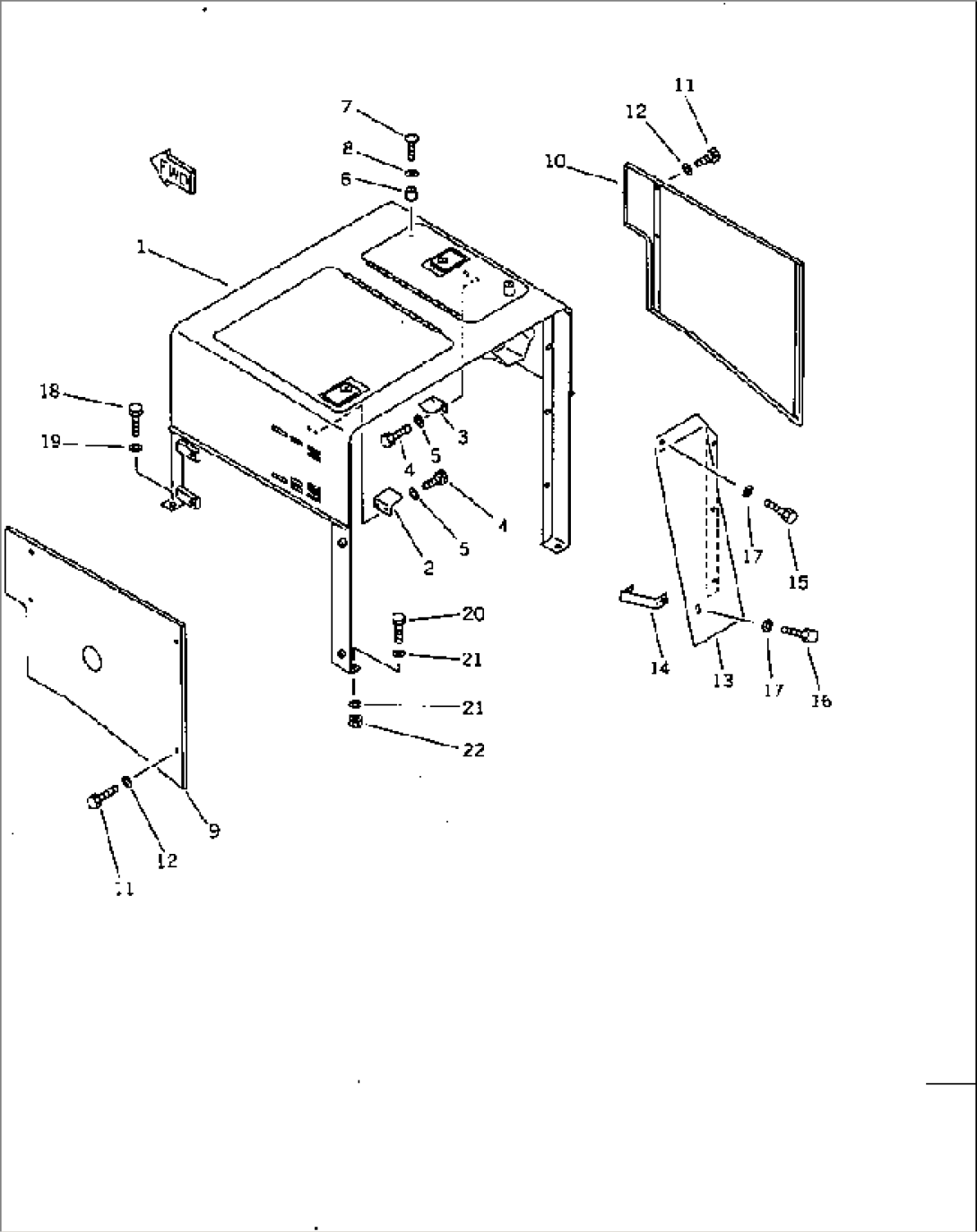 HYDRAULIC TANK COVER(#10001-19999)