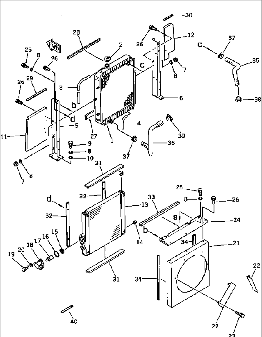 RADIATOR AND OIL COOLER