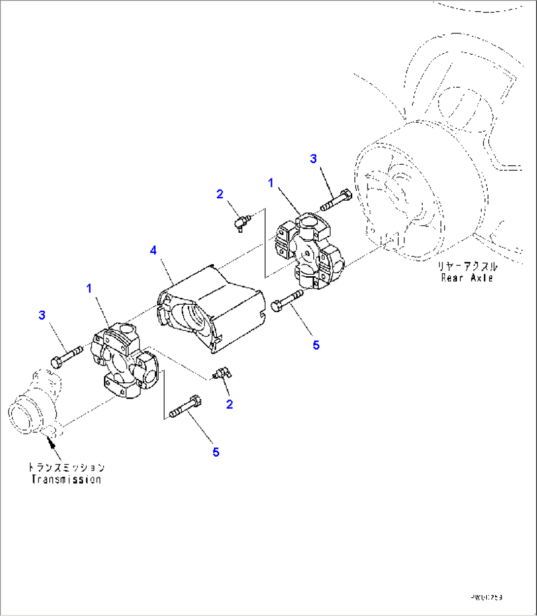 Propeller Shaft, Rear (#90216-)