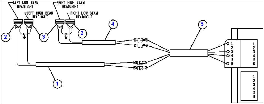 HIGH MOUNTED HEADLIGHT WIRING INSTL