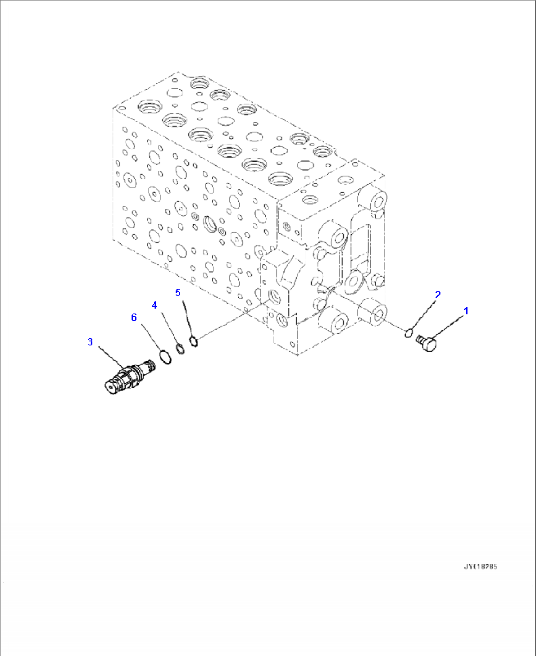 H0120-001011 MAIN CONTROL VALVE 1-SERVICE VALVE, INNER PARTS (11/20)