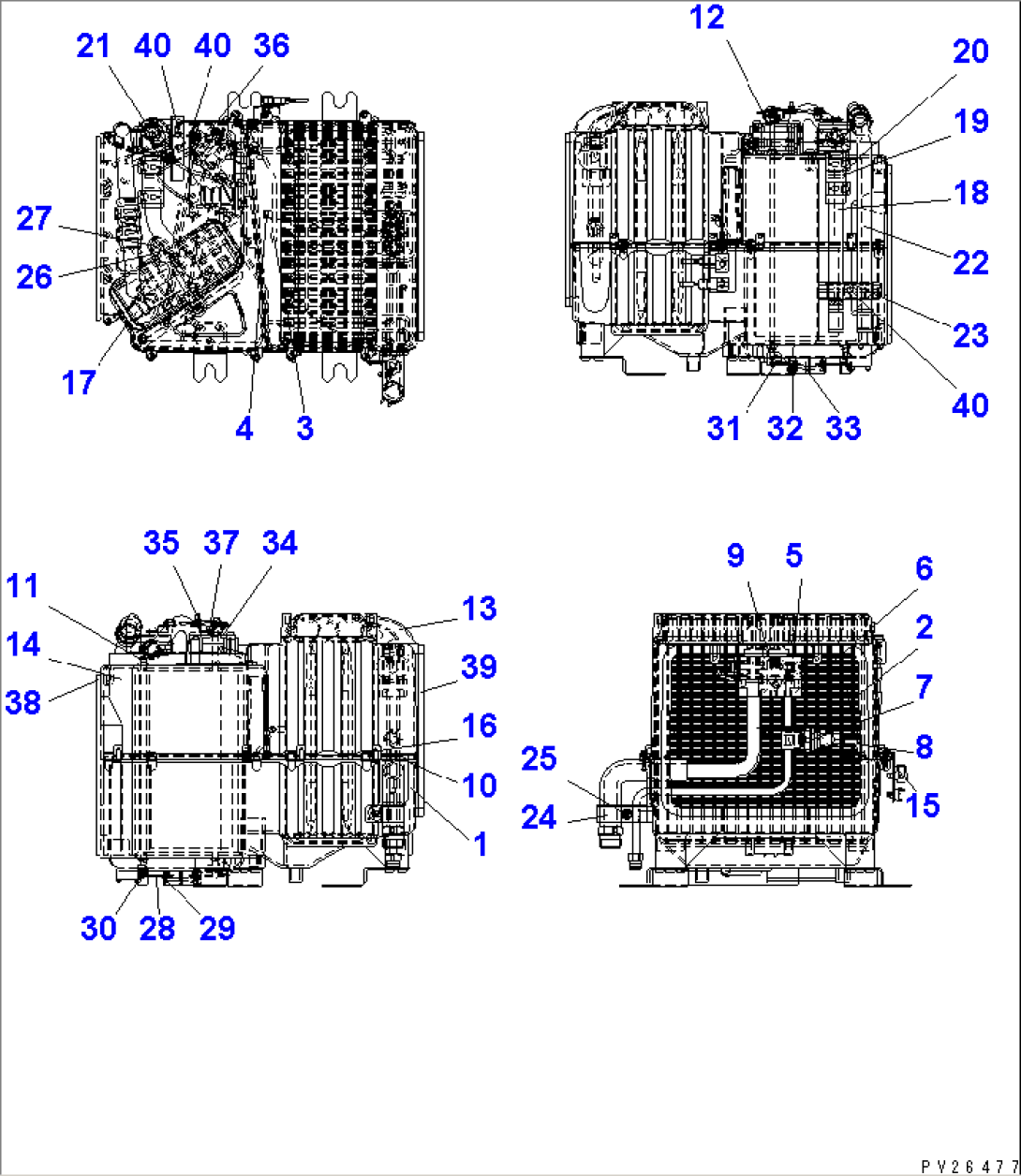AIR CONDITIONER (COOLING UNIT¤ INNER PARTS)