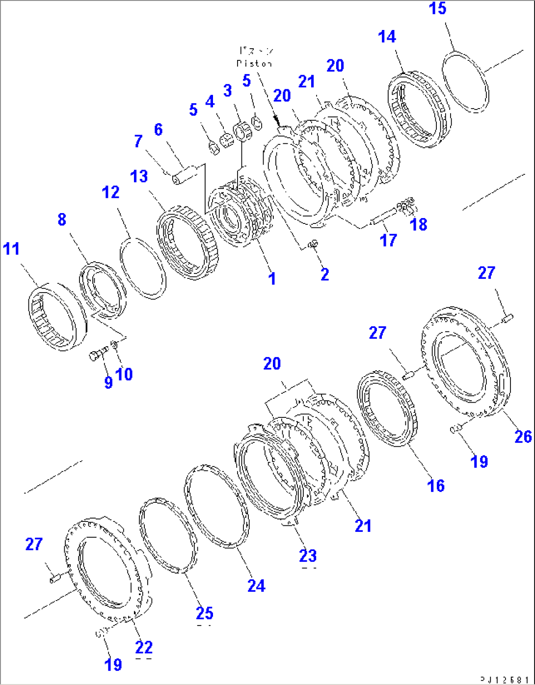 TRANSMISSION¤GEAR AND SHAFT (2/3)¤ (3/5)