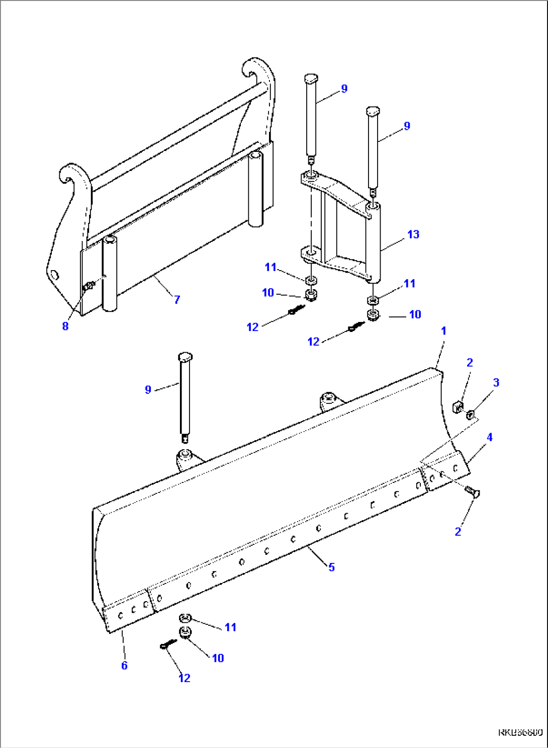 BLADE (WITH MECHANICAL QUICK COUPLING)