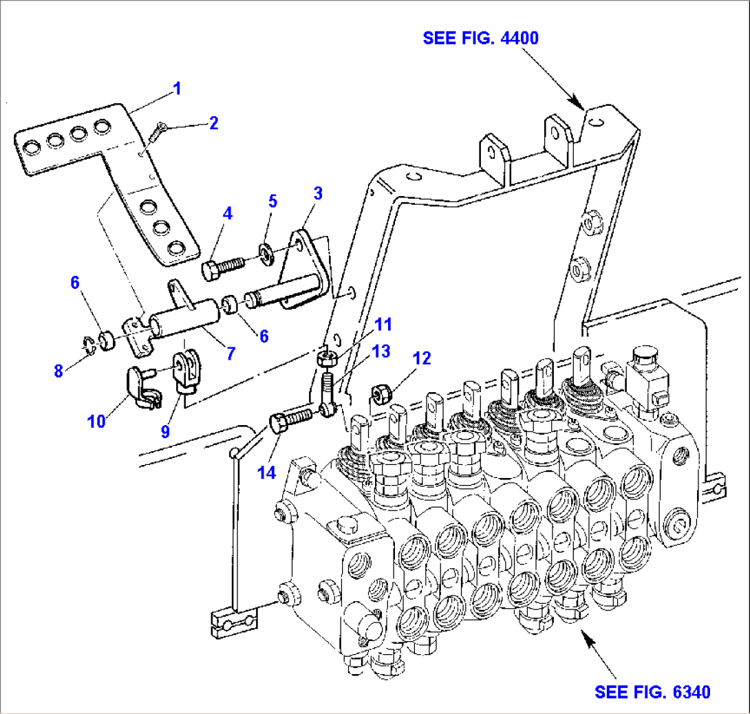 BACKHOE CONTROL PEDAL (LEFT SIDE)