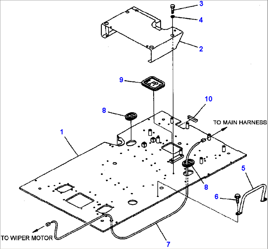 FIG NO. K1110-01A7 FLOOR FRAME 2 ACTUATOR