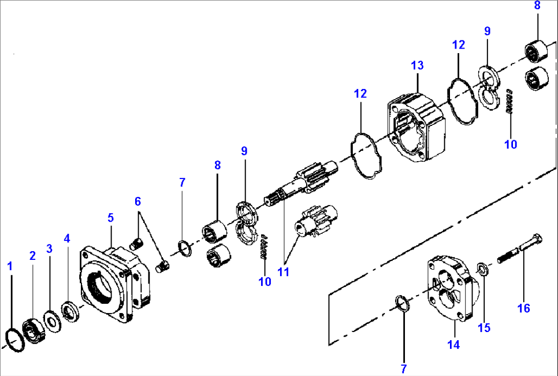 FIG. H0290-01A0 HYDRAULIC MOTOR - SWING DRIVE