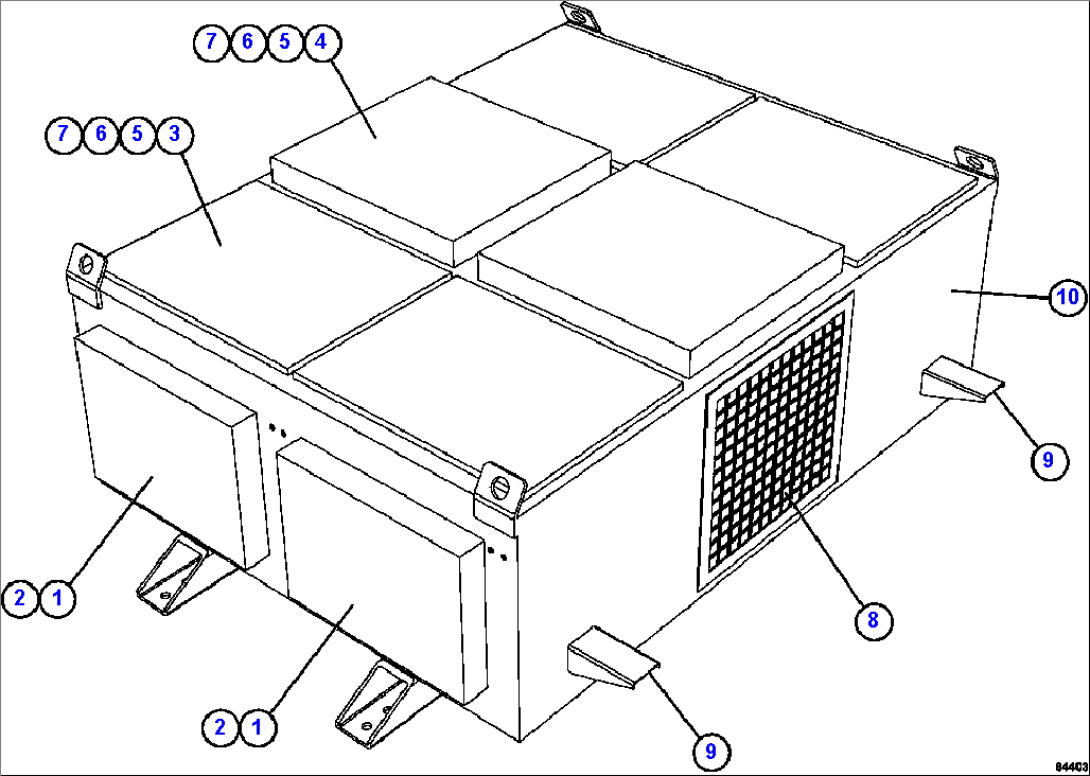 RETARDING GRID (J-GRID) 1/3 58F-06-01590