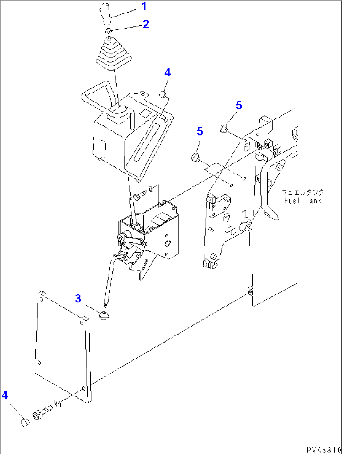 CONTROL KNOB (D21) (FOR BACKHOE)(#61169-)