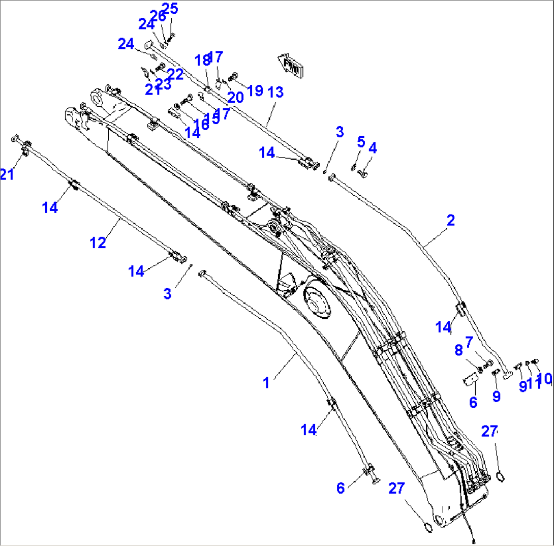 BOOM (ADDITIONAL LINES) (FOR 1-ACTUATOR)