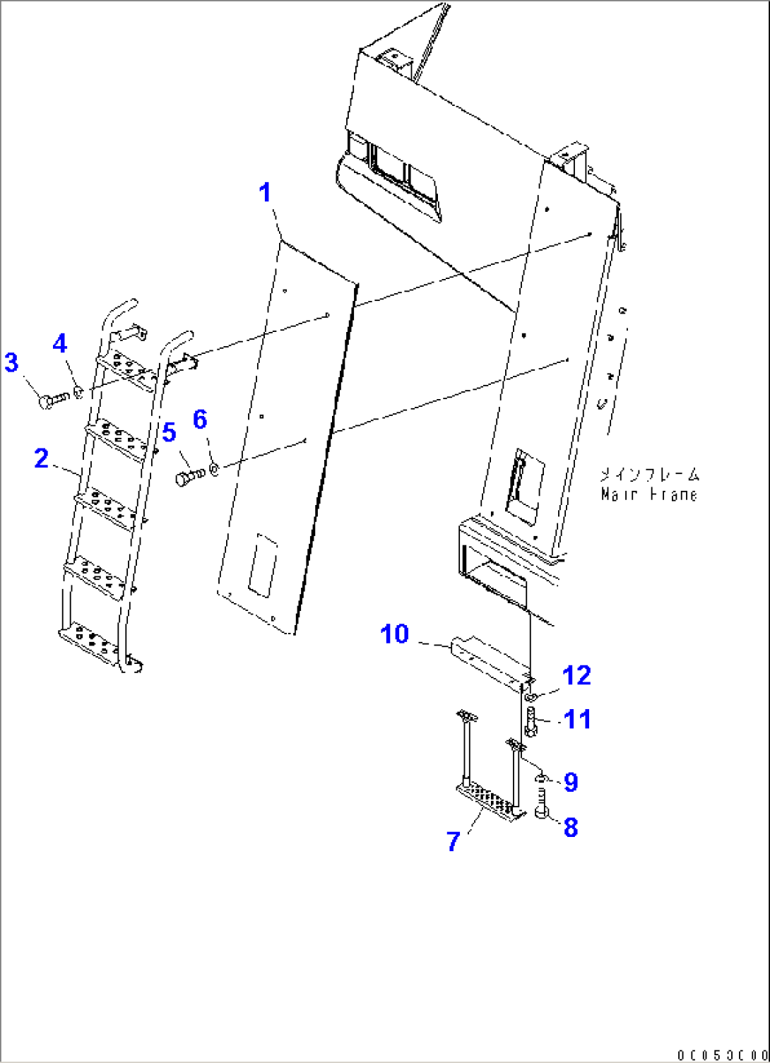 FRONT SUPPORT (R.H.) (BRACKET)(#7169-)