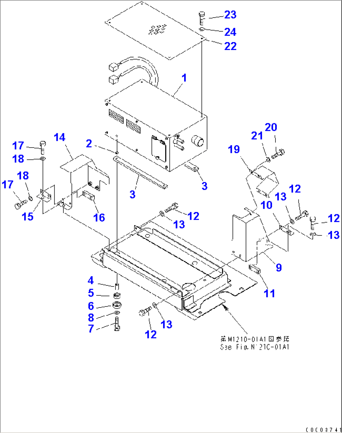 PRE HEATER (HEATER AND MOUNTING) (COLD WEATHER A SPEC.)(#202230-)