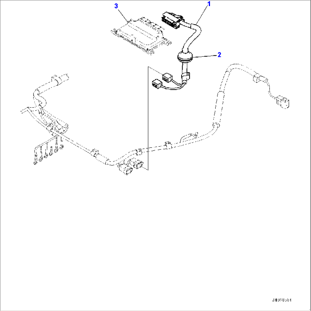 Cab, Floor, KomVision Harness (#90156-)