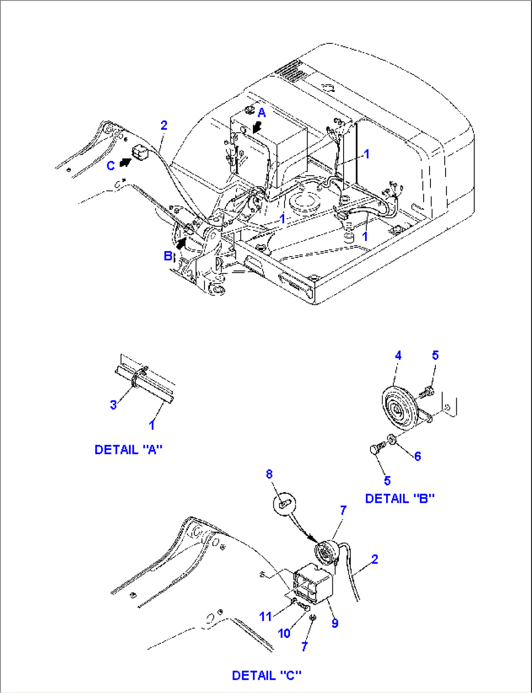 ELECTRICAL SYSTEM (LIGHT AND SERVICE LINE) (1/2)