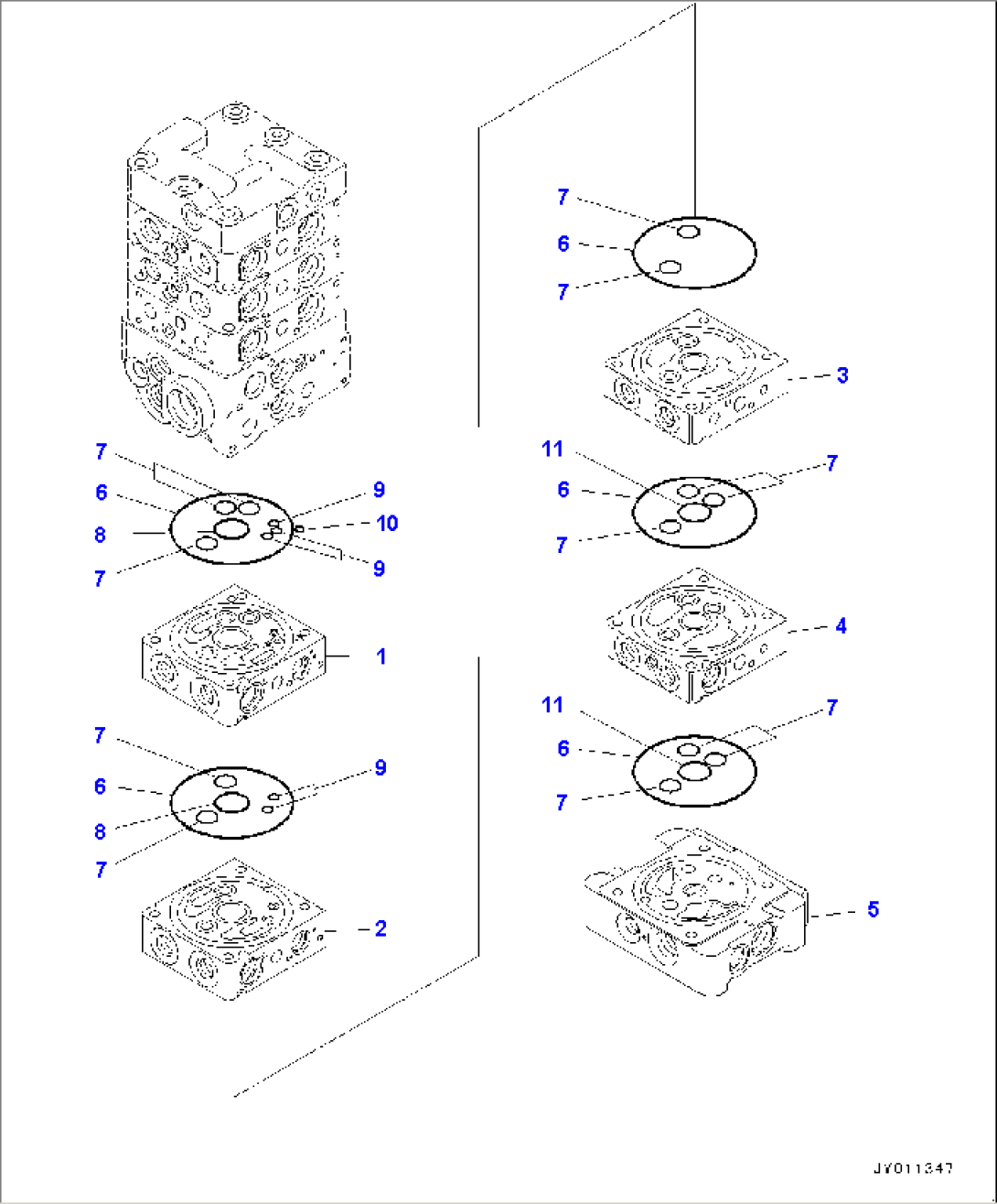 Control Valve, 7-Valve (7/18) (#15001-)