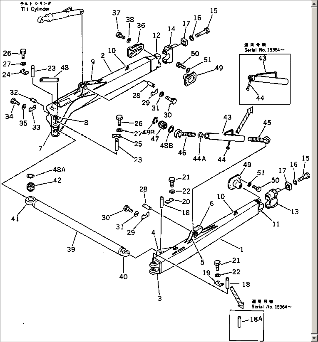 STRAIGHT TILT FRAME (#15001-15413¤15417-15422)