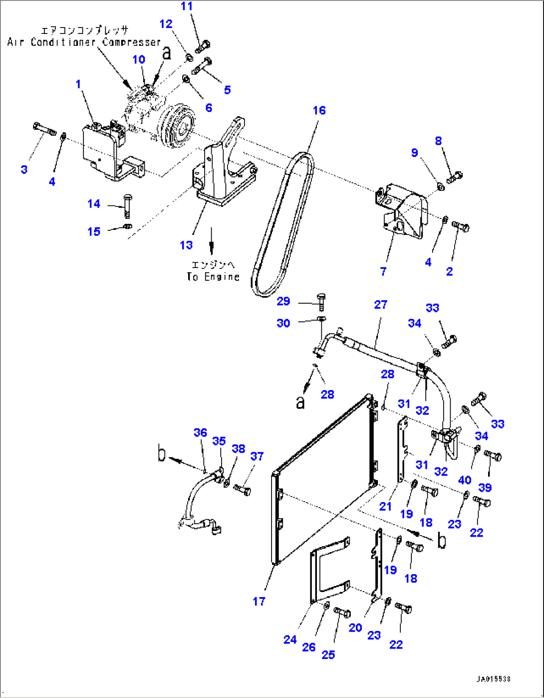 Air Conditioner, Compressor Mounting (#30001-)