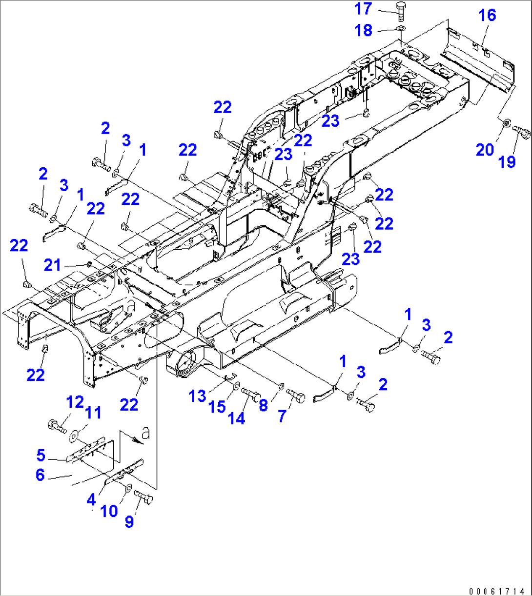 TRACK FRAME (STEP AND COVER)(#1001-)