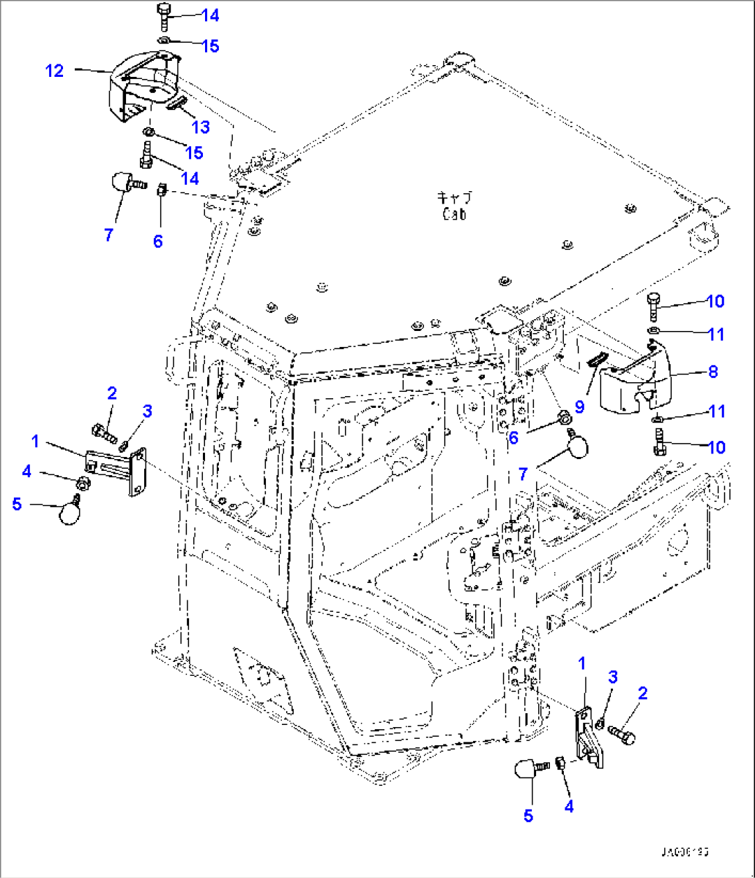 ROPS Cab, Door Open Lock (2/2) (#1001-)