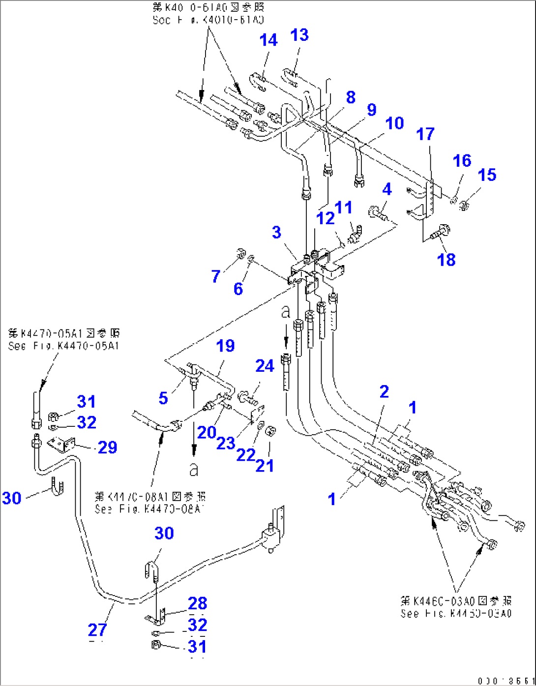 BRAKE PIPING (SUCTION AND DRAIN LINE) (WITH ADVANCED JOY STICK STEERING)(#50025-)