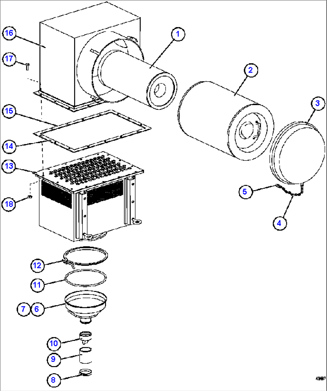 AIR CLEANER ASSEMBLY PC2557