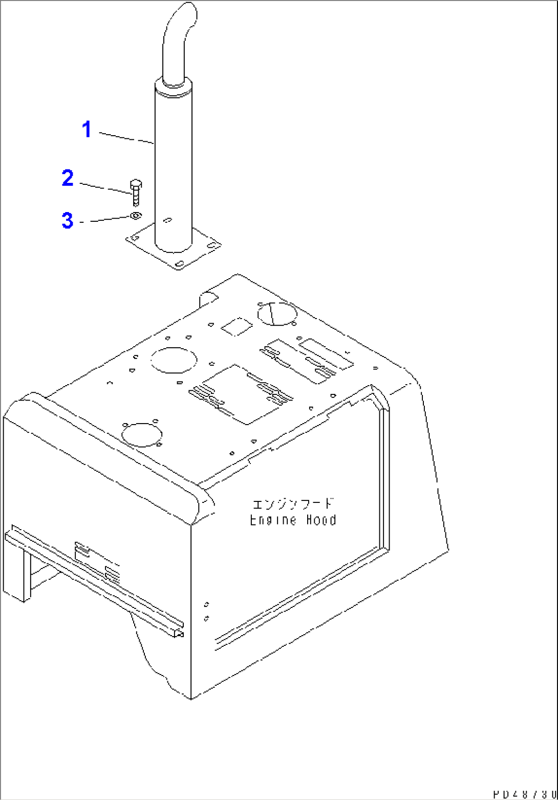 EXHAUST PIPE(#50001-)