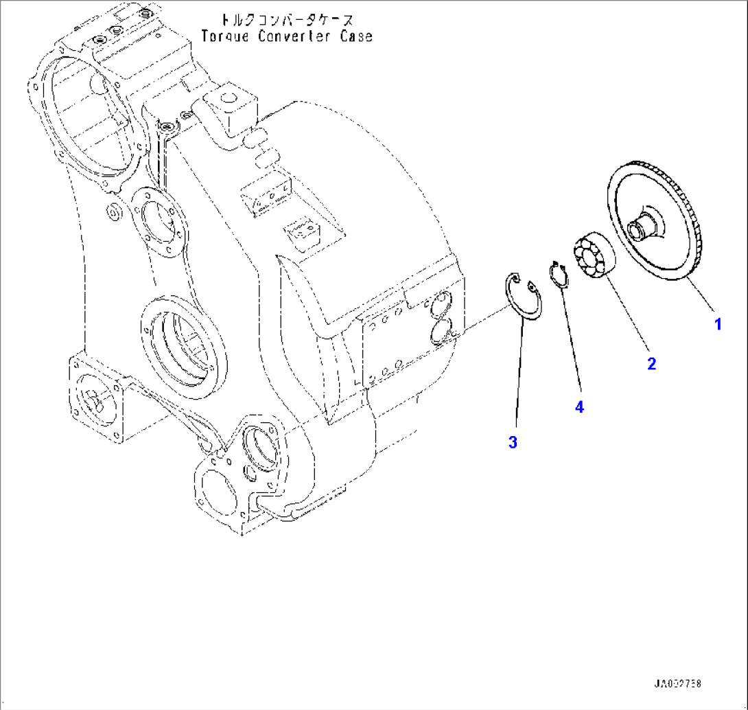Power Train, Scavenging Pump Mounting (#80001-)