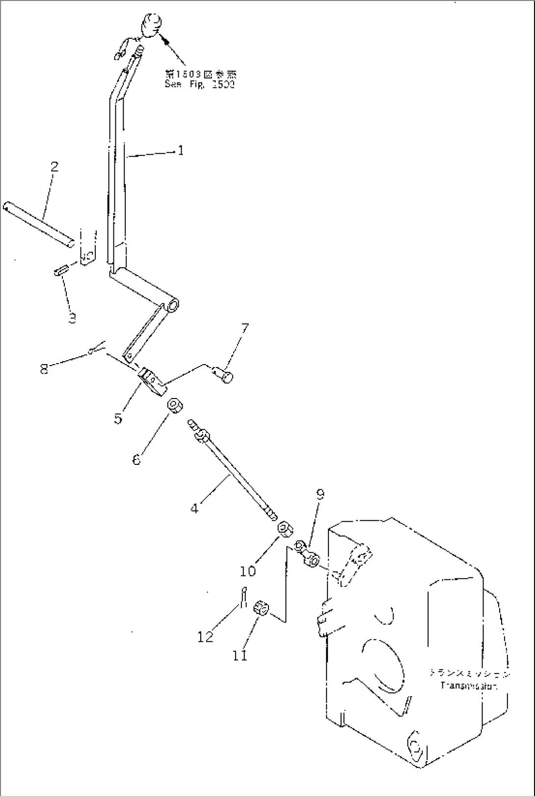 TRANSMISSION CONTROL LEVER